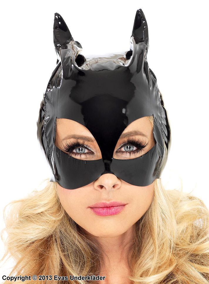 Catwoman, maskeradmask i lack